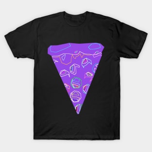 Funky Purple Pizza T-Shirt